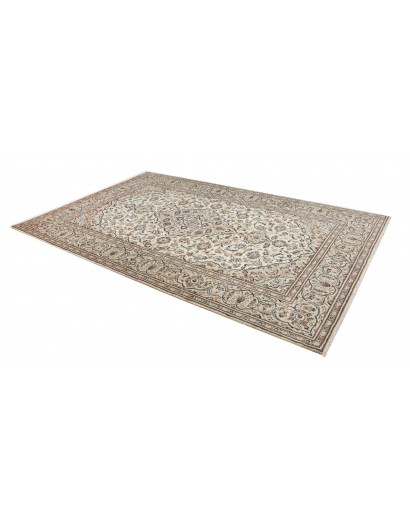 Tappeto Kashan Persia beige grigio 198x308