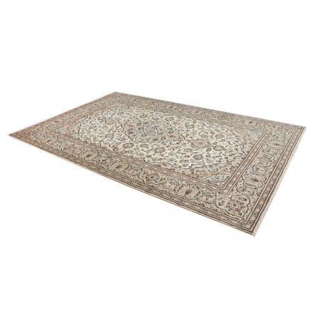 Tappeto Kashan Persia beige grigio 198x308