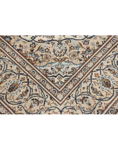 Tappeto Kashan Persia beige grigio 198x308