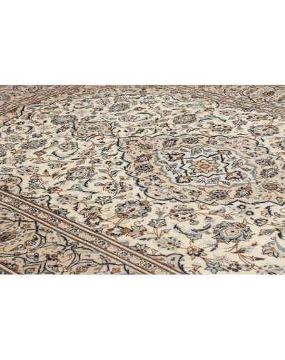 Tappeto Kashan Persia beige grigio 198x308