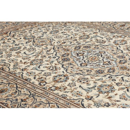 Tappeto Kashan Persia beige grigio 198x308