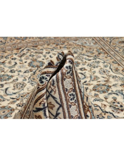 Tappeto Kashan Persia beige grigio 198x308