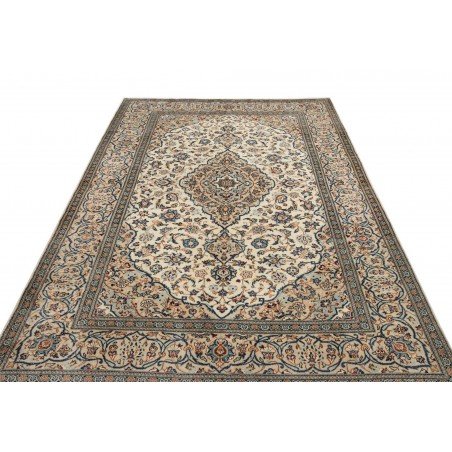 Tappeto Kashan Persia beige grigio 200x297