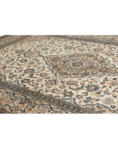 Tappeto Kashan Persia beige grigio 200x297