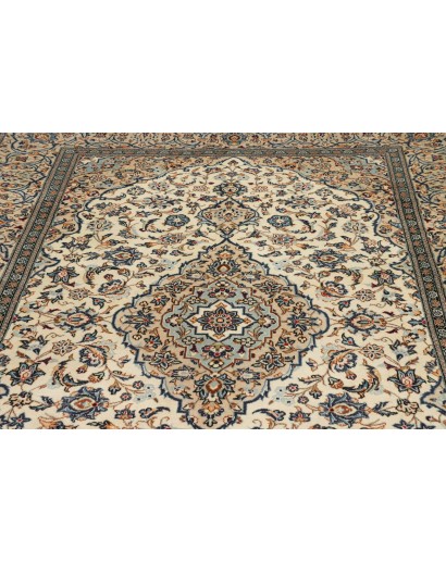 Tappeto Kashan Persia beige grigio 200x297