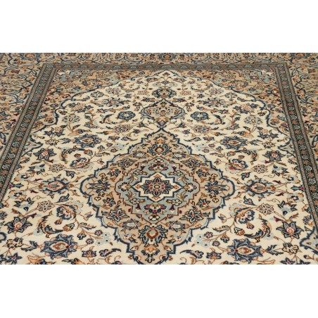 Tappeto Kashan Persia beige grigio 200x297