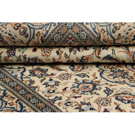 Tappeto Kashan Persia beige grigio 200x297
