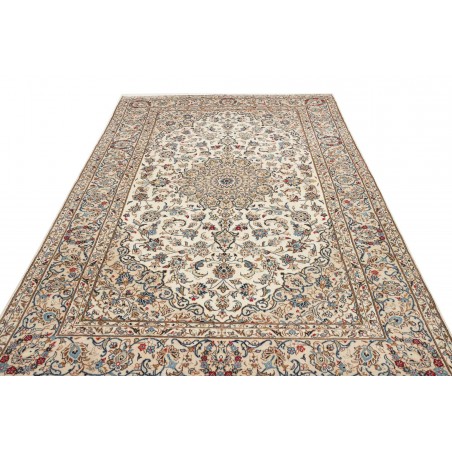 Tappeto Kashan Persia beige grigio 193x300