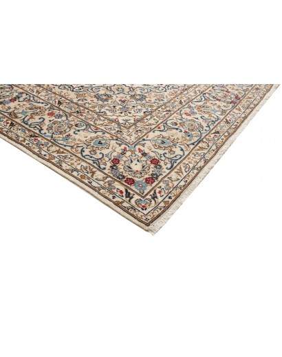 Tappeto Kashan Persia beige grigio 193x300