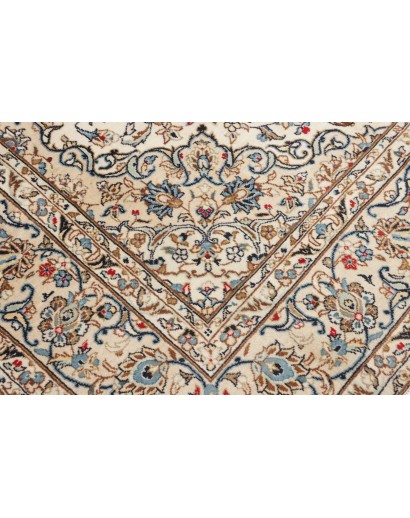 Tappeto Kashan Persia beige grigio 193x300
