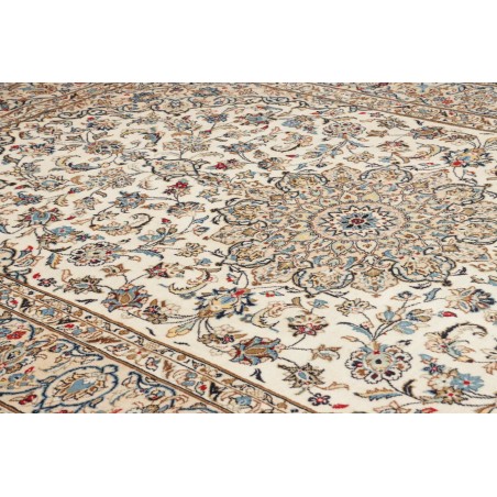 Tappeto Kashan Persia beige grigio 193x300