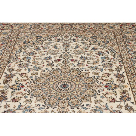 Tappeto Kashan Persia beige grigio 193x300
