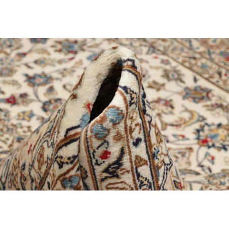 Tappeto Kashan Persia beige grigio 193x300