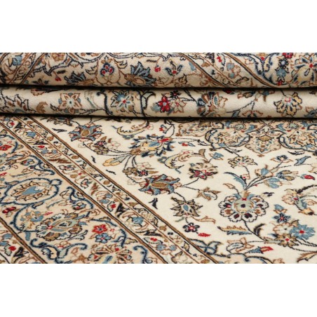 Tappeto Kashan Persia beige grigio 193x300