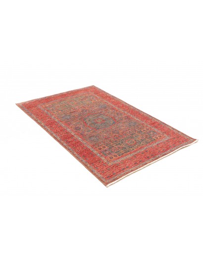 Tappeto Mamlouk Pakistan rosso giallo 99x149