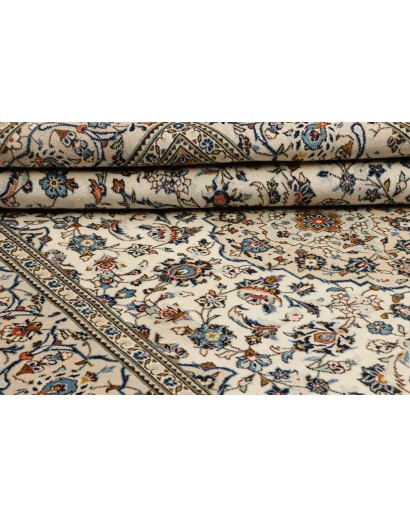 Tappeto Kashan Persia beige marrone 193x306