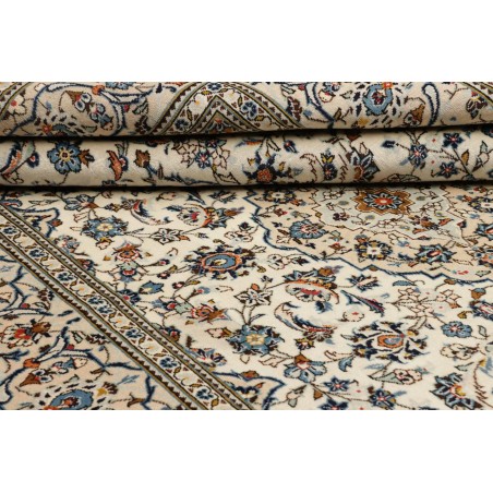 Tappeto Kashan Persia beige marrone 193x306