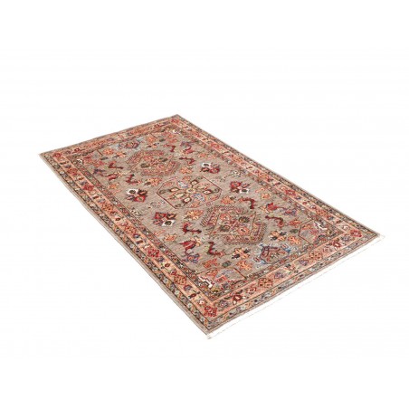 Tappeto Kazak Fine Pakistan marrone grigio 90x151