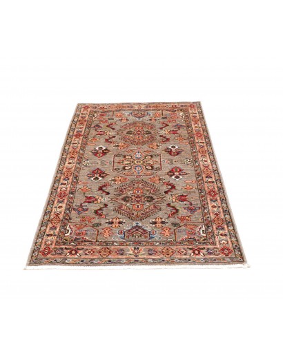 Tappeto Kazak Fine Pakistan marrone grigio 90x151