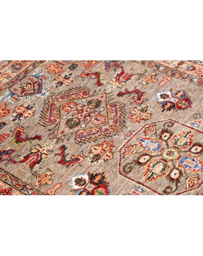 Tappeto Kazak Fine Pakistan marrone grigio 90x151