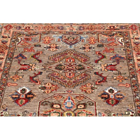 Tappeto Kazak Fine Pakistan marrone grigio 90x151