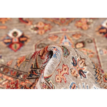 Tappeto Kazak Fine Pakistan marrone grigio 90x151