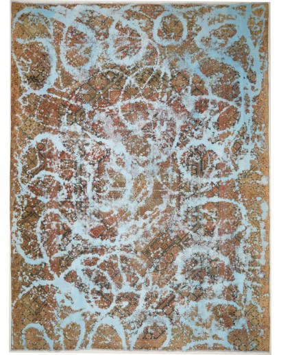 Tappeto Vintage Persia bianco blu 302x405