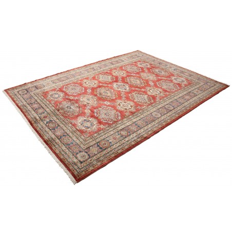 Tappeto Kazak Fine Pakistan rosso giallo 207x283