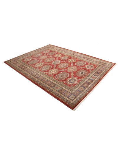 Tappeto Kazak Fine Pakistan rosso giallo 207x283