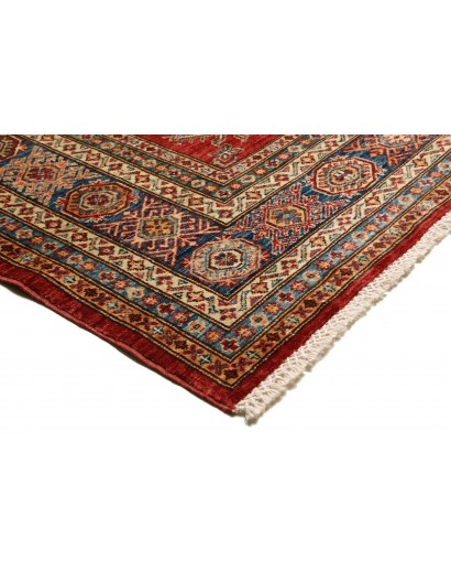 Tappeto Kazak Fine Pakistan rosso giallo 207x283