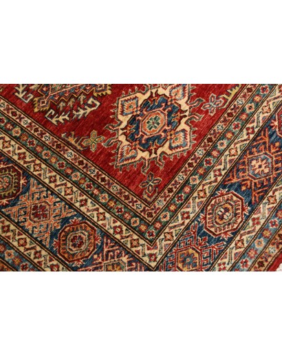 Tappeto Kazak Fine Pakistan rosso giallo 207x283
