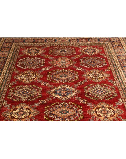 Tappeto Kazak Fine Pakistan rosso giallo 207x283
