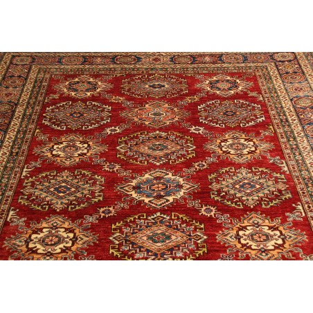 Tappeto Kazak Fine Pakistan rosso giallo 207x283