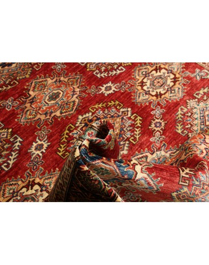 Tappeto Kazak Fine Pakistan rosso giallo 207x283