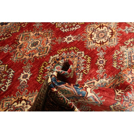 Tappeto Kazak Fine Pakistan rosso giallo 207x283