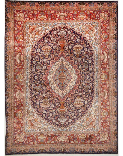 Tappeto Kashamr Zirkhaki Persia marrone bianco 290x394