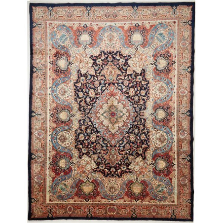 Tappeto Kashamr Zirkhaki Persia marrone blu 294x396