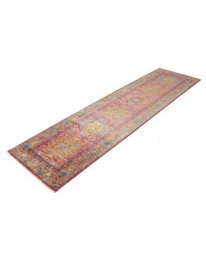 Tappeto Tribal Pakistan rosso 79x298