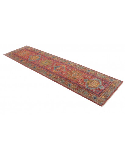 Tappeto Tribal Pakistan rosso 79x298