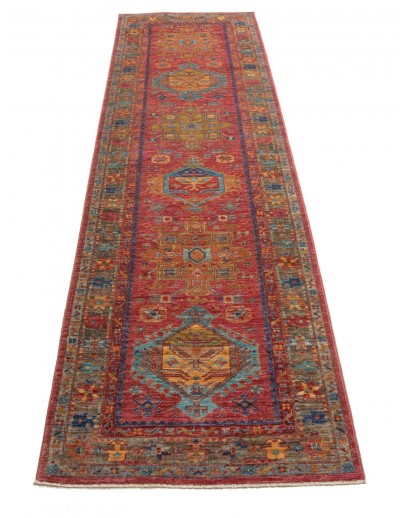 Tappeto Tribal Pakistan rosso 79x298