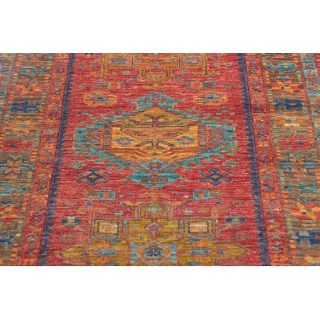 Tappeto Tribal Pakistan rosso 79x298