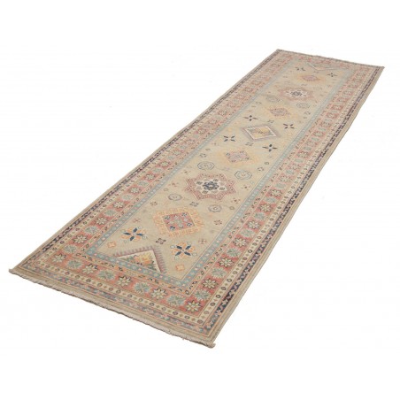 Tappeto Kazak Afghanistan marrone azzurro 84x287