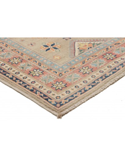 Tappeto Kazak Afghanistan marrone azzurro 84x287