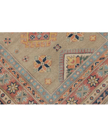 Tappeto Kazak Afghanistan marrone azzurro 84x287