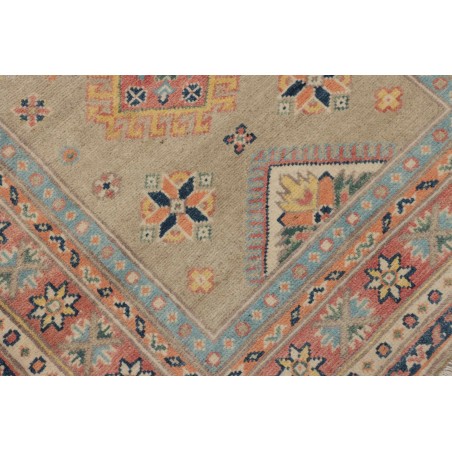 Tappeto Kazak Afghanistan marrone azzurro 84x287