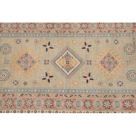 Tappeto Kazak Afghanistan marrone azzurro 84x287