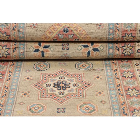 Tappeto Kazak Afghanistan marrone azzurro 84x287