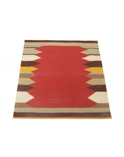 Tappeto Kilim Persia marrone verde 100x103