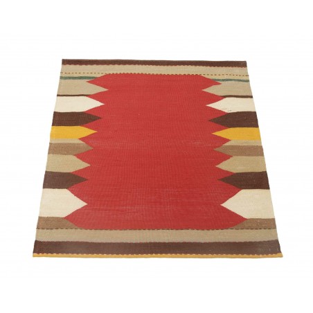Tappeto Kilim Persia marrone verde 100x103