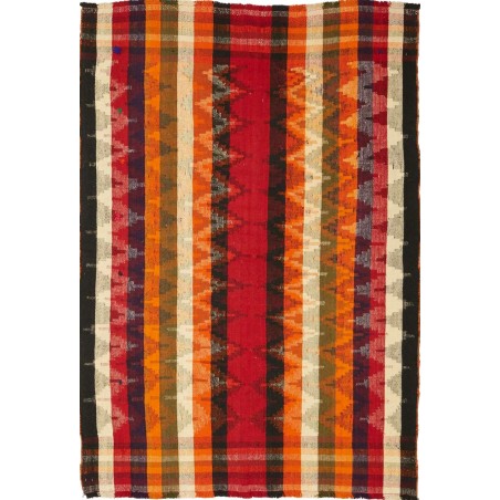 Tappeto Kilim Vintage Persia marrone 145x202